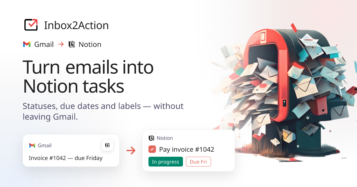 Inbox2Action screenshot 1
